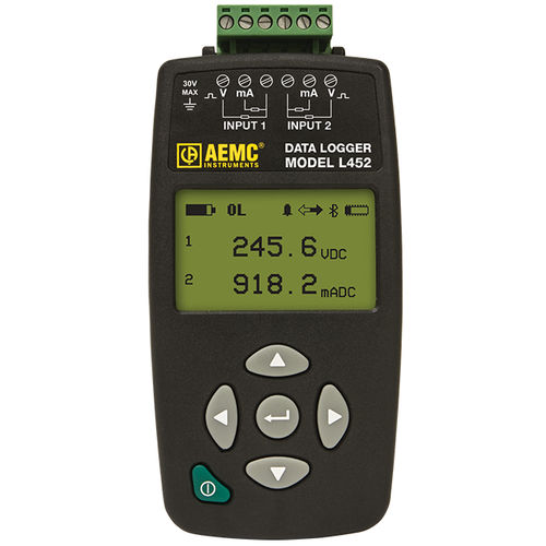 Data logger de température - L452 - AEMC Instruments - de tension / de pression / d'humidité