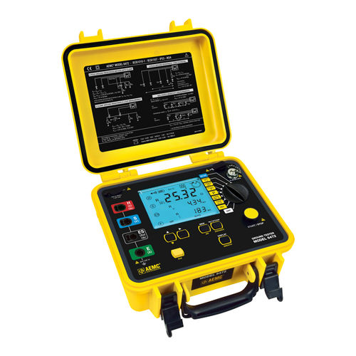 Testeur de résistivité du sol - 6472 - AEMC Instruments - de résistance de mise à la terre / de résistance de terre / de masse