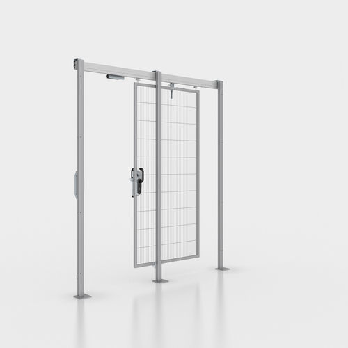 Porte coulissante - HANS GEORG BRÜHL - en aluminium / en acier / pour l'intérieur