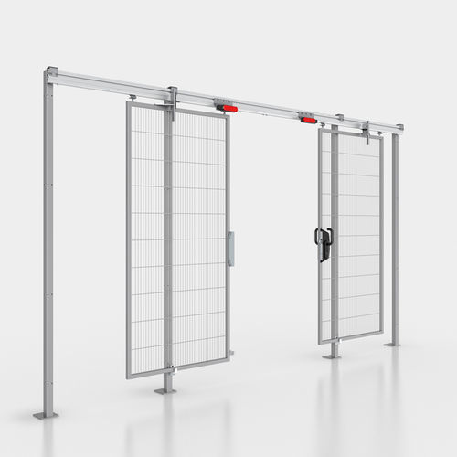 Porte coulissante - DST - HANS GEORG BRÜHL - en aluminium / en acier / pour l'intérieur