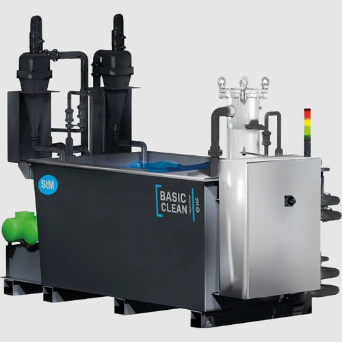 Machine de rinçage d'abrasif - BasicClean - STM Waterjet Group - pour eau de process / PLC / automatique
