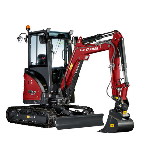 Mini pelle - ViO27-6 - YANMAR COMPACT EQUIPMENT EMEA S.A.S. - sur chenilles / diesel / pour chantier de construction