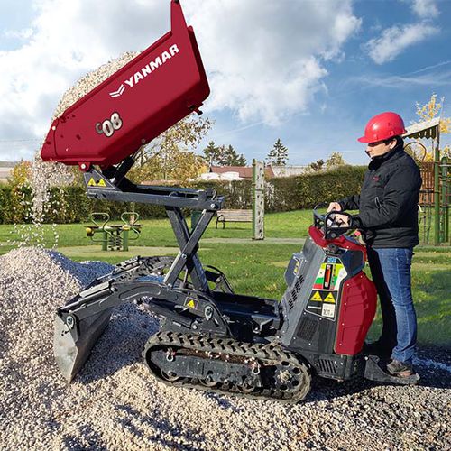 Mini-dumper sur chenilles - C08 Hi Tip - YANMAR COMPACT EQUIPMENT EMEA S.A.S. - diesel / à déchargement frontal / à benne élévatrice
