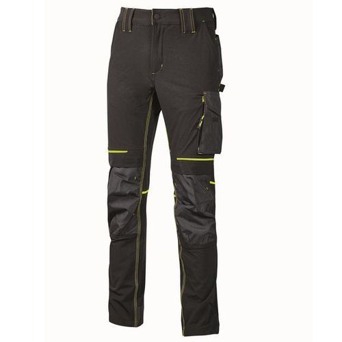 Pantalon de travail - ATOM - U Group Srl - en tissu / noir / avec poche