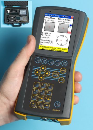 Système d'alignement d'arbre - AVV-711 - NPP KOHTECT - laser 2 axes / pour machine tournante / robuste