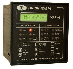 Relais de protection de surtension - VPR-A - Orion Italia - de sous-tension / d'ordre de phases / d'absence de phases