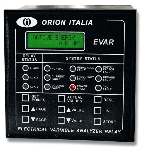 Relais de surveillance de courant - EVAR - Orion Italia - de tension / triphasé / pour moteur électrique
