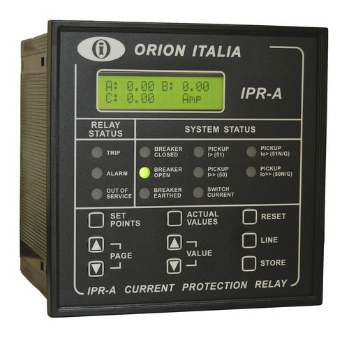 Relais de protection de surintensité - IPR-A - Orion Italia - à montage sur panneau / IEC / numérique