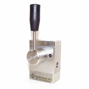 Distributeur hydraulique 3/3 voies - NRV 3/3 - SSH Stainless - à soupape / à levier / compact