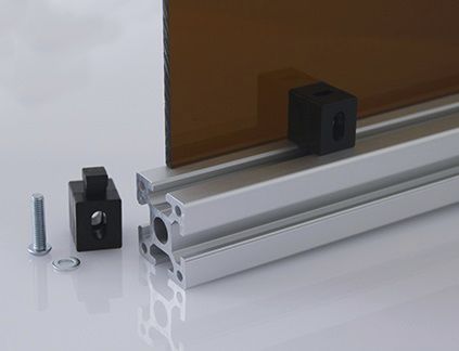 Bloc de montage de panneau pour profilés - 6.21 series - Modular Assembly Technology