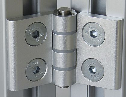 Charnière plate - 7.22 series - Modular Assembly Technology - en aluminium / à visser / 180°