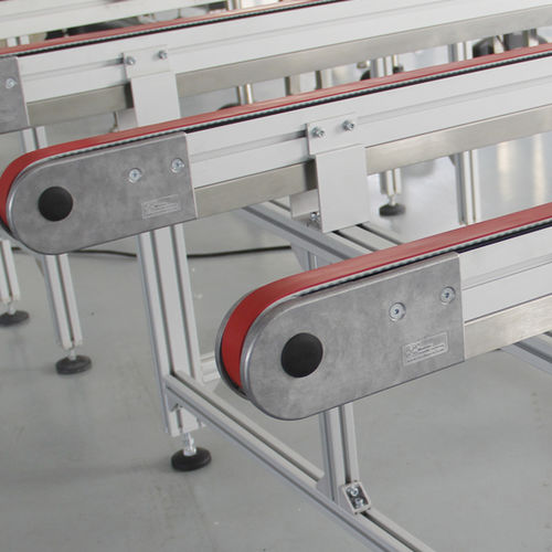 Convoyeur à bande - Modular Assembly Technology - à courroie crantée / pour vitre