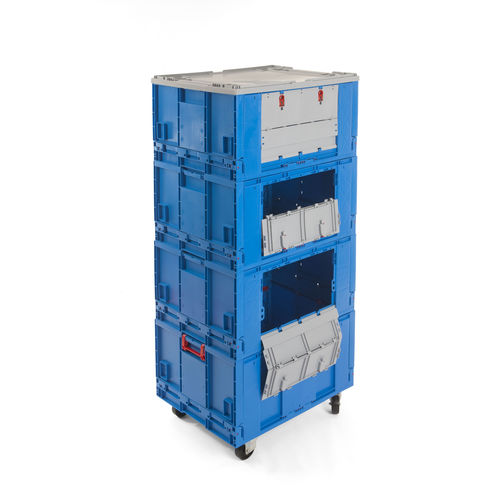 Roll-conteneur multiusage - Plasticos Santo António - pour textiles / avec base en plastique / démontable