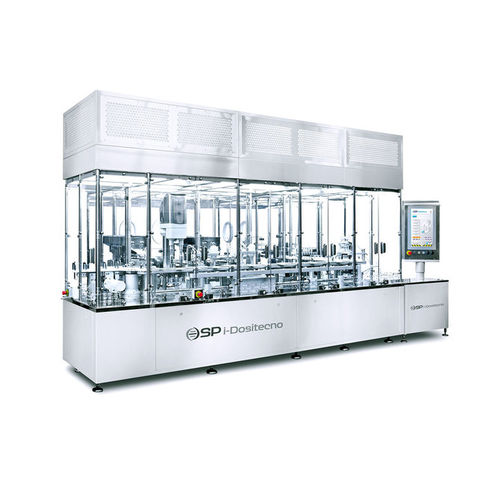 Remplisseuse capsuleuse automatique - i-Dositecno Ophtha-Line&trade; - SP Scientific Products - pour produits pharmaceutiques / linéaire / industrielle
