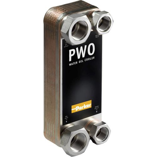 Échangeur de chaleur à plaques brasées - PWO - Parker Hannifin France SAS - eau/huile / en acier inoxydable / en cuivre