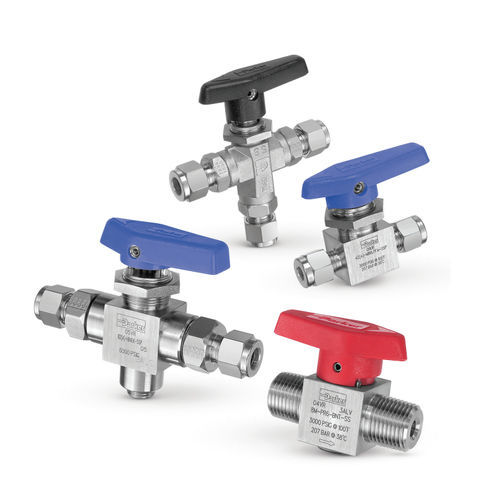 Vanne à boisseau sphérique - MB series - Parker Hannifin France SAS - à levier / avec volant / d'isolement