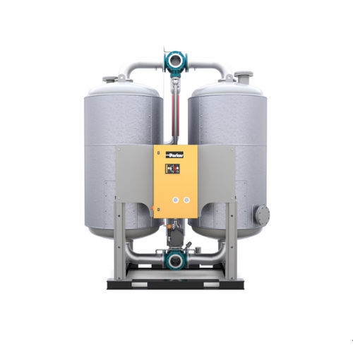 Sécheur d'air comprimé par adsorption avec chaleur - WVM series - Parker Hannifin France SAS - bi-étagé / chaleur externe