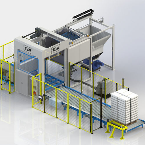 Dessacheuse automatique - TSM Control Systems - pour l'industrie de la mise en bouteille / pour l'industrie du soufflage / pour bouteilles en plastique