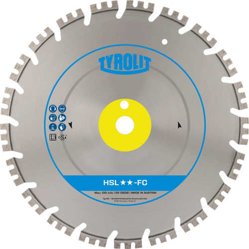 Lame de scie circulaire - STANDARD HSL FC - Tyrolit - Schleifmittelwerke Swarovski AG & Co K.G - de tronçonnage / TCT / pour le béton