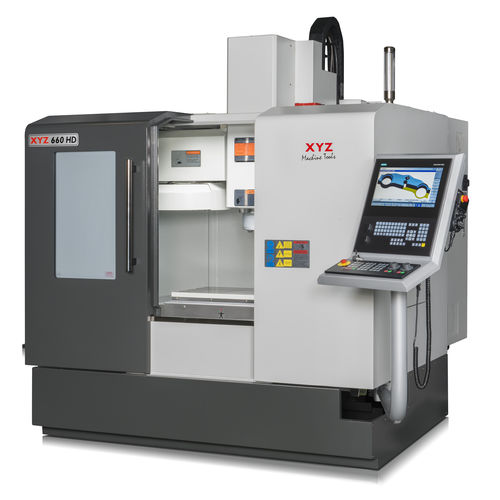 Centre d'usinage CNC 3 axes - XYZ 660 HD - XYZ Machine Tools - vertical / avec table rotative / BT 40