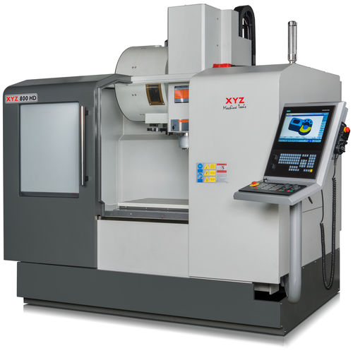 Centre d'usinage CNC 3 axes - XYZ 800 HD - XYZ Machine Tools - vertical / pour fonte / avec table rotative