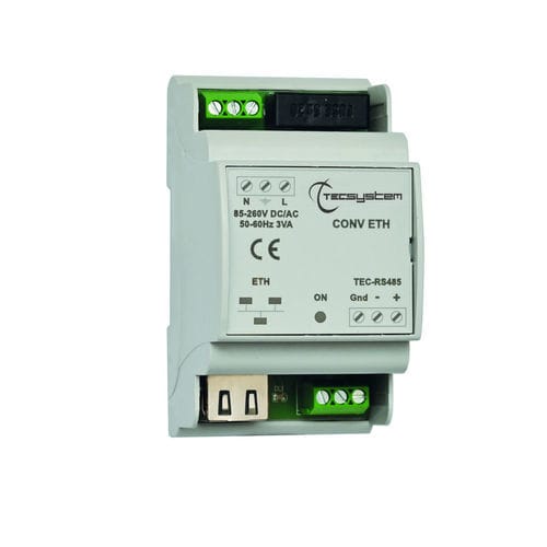 Convertisseur média - CONV ETH  - TECSYSTEM srl - Ethernet / RS422/RS485 / Modbus RTU