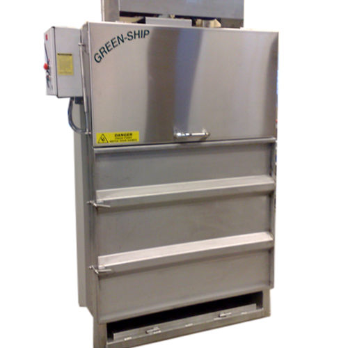 Presse à balles pour carton - DT-1000B - Delitek AS - pour déchets / verticale / à chargement frontal