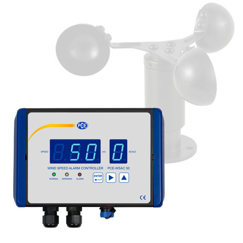 Contrôleur d'alarme de vitesse du vent - PCE-WSAC 50 - PCE Deutschland GmbH
