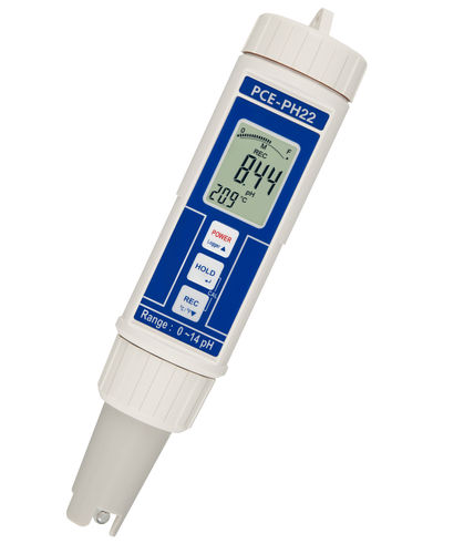 PH mètre type stylo - PCE-PH 22 - PCE Deutschland GmbH - d'eau pure / avec afficheur LCD / étanche