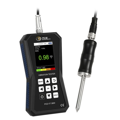 Vibromètre pour la surveillance d'état de machine - PCE-VT-3800S - PCE Deutschland GmbH - pour l'équilibrage / portable / avec enregistreur de données