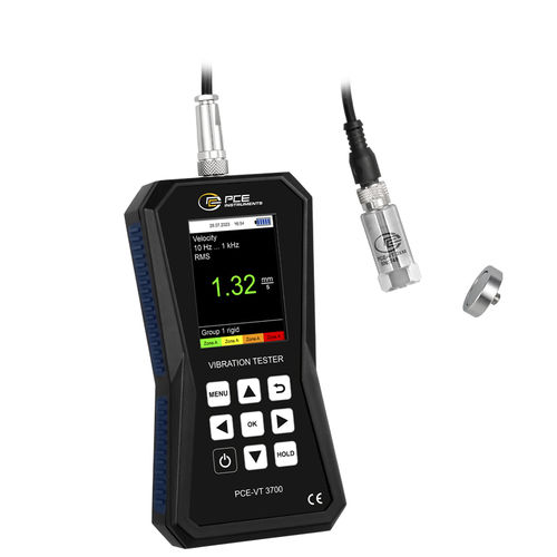 Accéléromètre à axe unique - PCE-VT 3700 - PCE Deutschland GmbH - à fibre optique