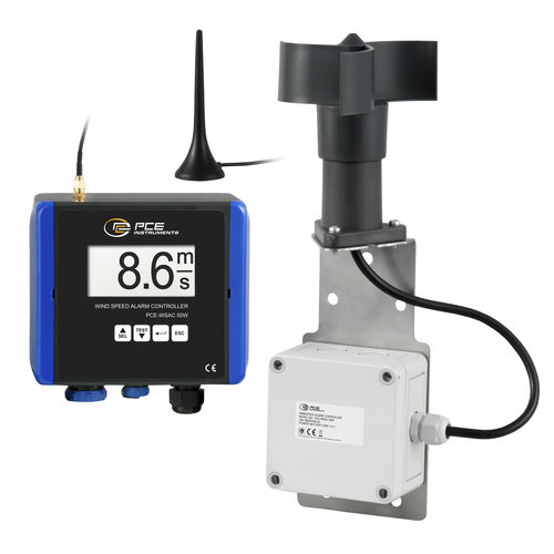 Anémomètre à hélice - PCE-WSAC 50W 230 - PCE Deutschland GmbH - IP65 / numérique / statique