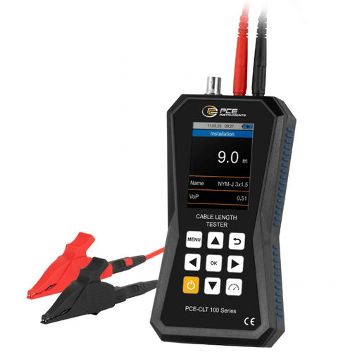 Appareil de mesure de longueur de câble - PCE-CLT 100 - PCE Deutschland GmbH - à ultrasons à temps de transit / pour batterie / compact