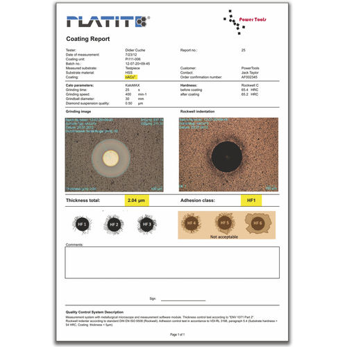 Logiciel de contrôle qualité - PLATIT AG
