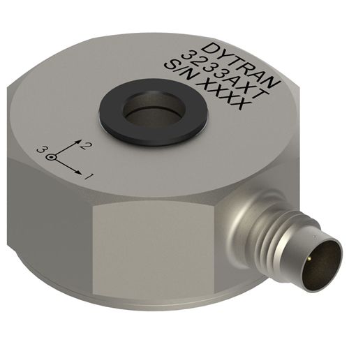 Accéléromètre triaxial - 3233A5T - DYTRAN INSTRUMENTS - à cisaillement / IEPE / durci