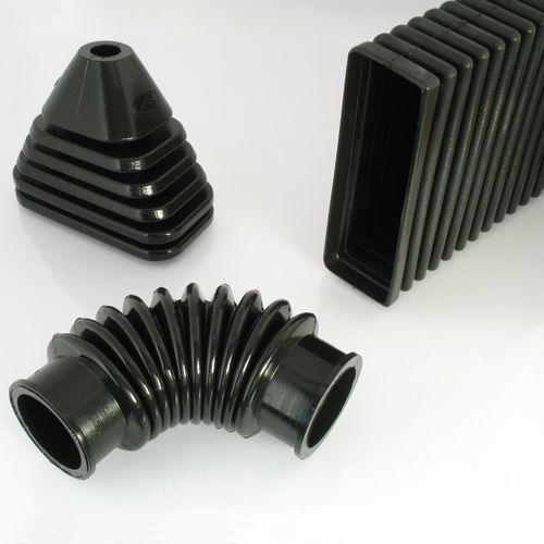 Soufflet de protection rectangulaire - Barbieri Rubber srl - cylindrique / conique / en caoutchouc
