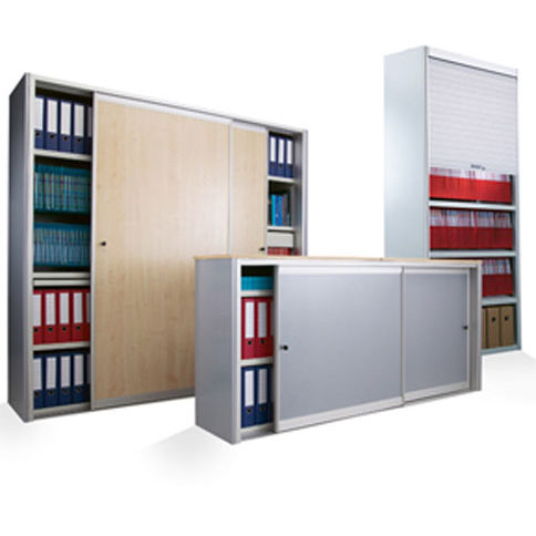 Armoire de bureau - Bruynzeel Storage System - au sol / à étagères / à portes coulissantes