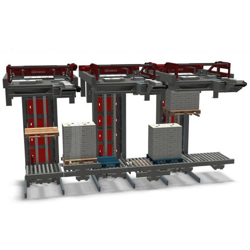 Palettiseur en ligne - Crossrunner - Qimarox - par le haut / pour carton / pour palettes vides