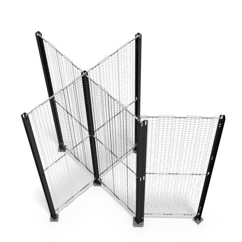 Cloison d'atelier - Securyfence - Qimarox - de protection de machine / grillagée / amovible