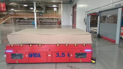 Véhicule autoguidé pour charges lourdes - DTA - à guidage optique