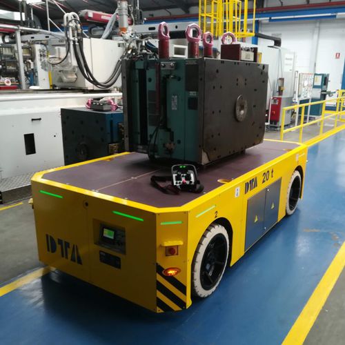 Chariot automoteur électrique - DTA - à 2 essieux / élévateur