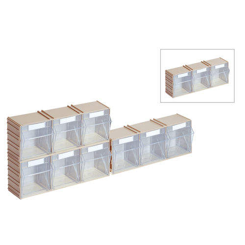 Système de rack d'atelier - ST S 3/6 - Lockweiler Plastic Werke GmbH - de transport / à étagères / combiné