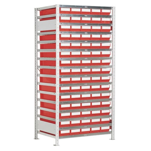 Système de rack d'atelier - LB GR 5/75 - Lockweiler Plastic Werke GmbH - à étagères / pour boîtes