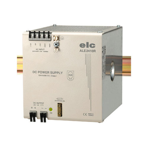 Alimentation électrique sur rail DIN - ALE2410R - ELC construction électronique - AC/DC / à sortie simple / filtrée