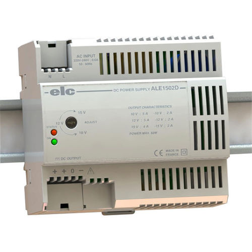 Alimentation électrique sur rail DIN - ALE1502D - ELC construction électronique - AC/DC / à sortie simple / régulée