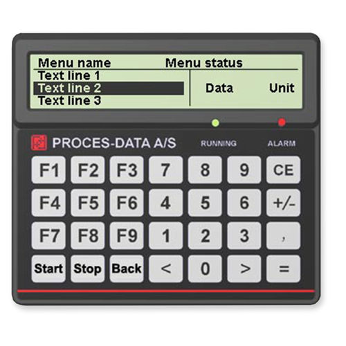 Interface opérateur avec clavier - PD681  - PROCES-DATA A/S - portatif / LCD / IP65