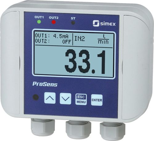 Indicateur de température - ProSens QM-612 - SIMEX Sp. z o.o. - de débit / universel / d'humidité