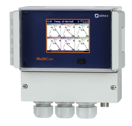 Régulateur de température avec afficheur LCD - MultiCon CMC-N16 - SIMEX Sp. z o.o. - avec afficheur graphique TFT / avec écran tactile / multivoies