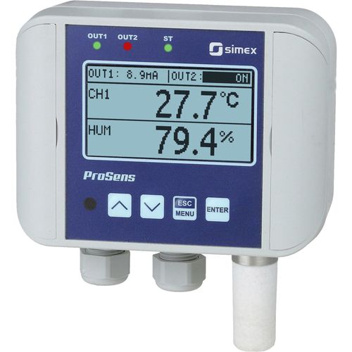 Régulateur de température avec régulation d'humidité - ProSens QM-211 - SIMEX Sp. z o.o. - numérique / compact