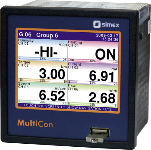 Contrôleur de température avec afficheur LCD - MultiCon CMC-99 - SIMEX Sp. z o.o. - avec écran tactile / graphique / PID